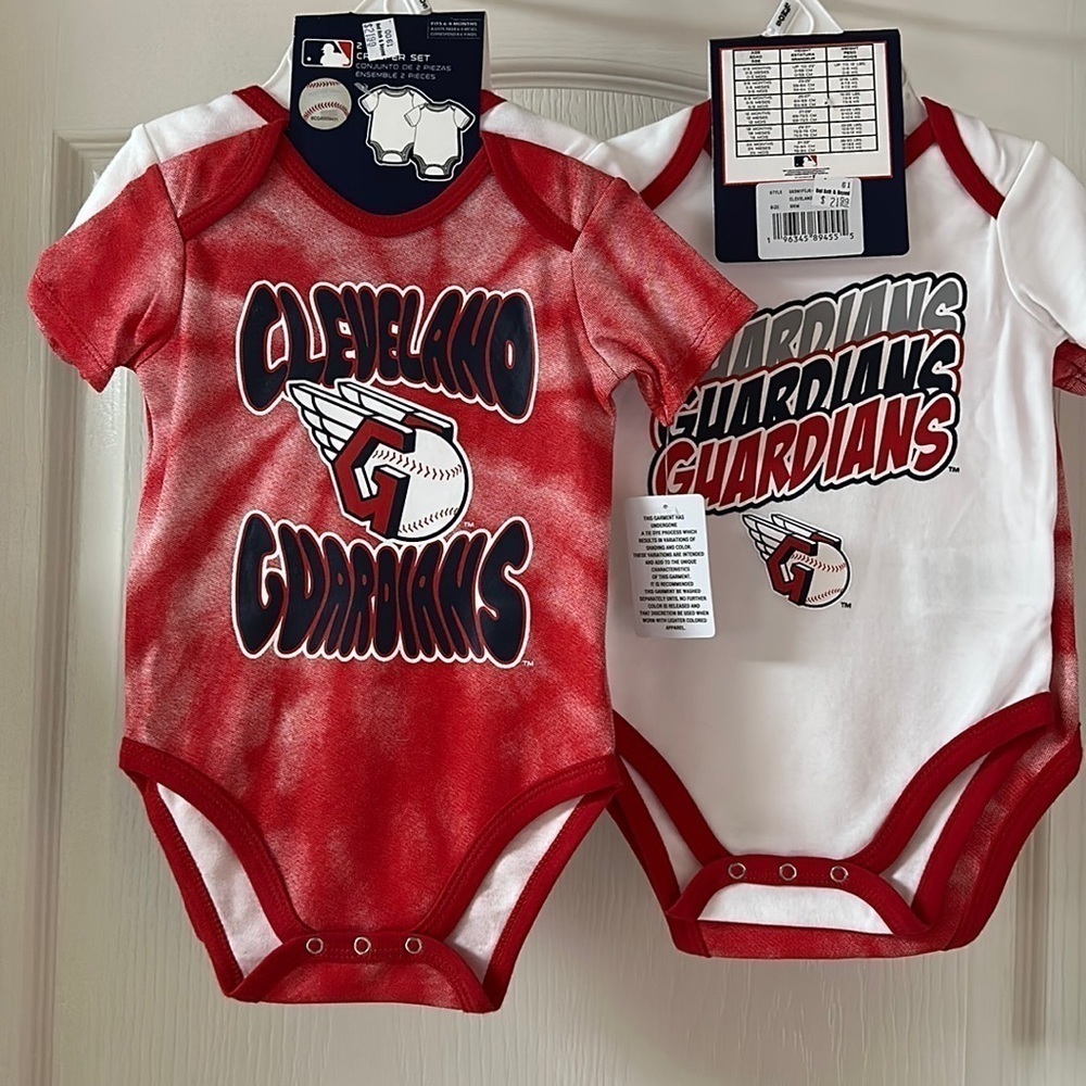 NEWBORN Infant Monterey Tie-Dye 2-Pack Bodysuit Set Bundle  Licensed MLB